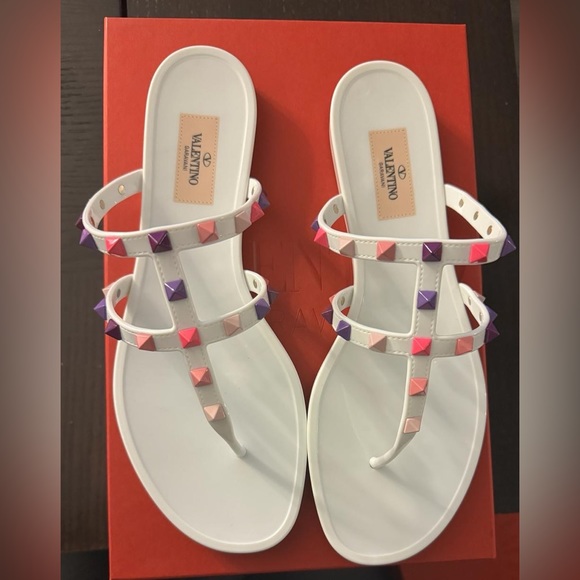 Valentino Gavarani rockstud pvc Sandals - 36 - Picture 6 of 7